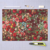 WEEFSELPAPIER: FLORAL  CHINTZ TISSUEPAPIER (Craft)
