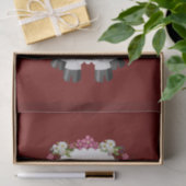 Weefselpapier Floral Sheep Tissuepapier (Geschenk)