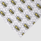 Weefselpapier - Gele en zwarte bijen Tissuepapier (Detail)