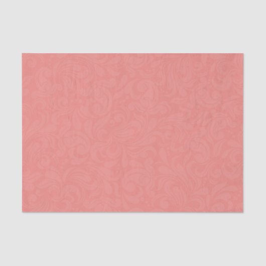 Weefselpapier Gift Wrap Solid Salmon Kleur Tissuepapier (Voorkant)