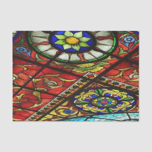 Weefselpapier Glas in lood Tissuepapier (Voorkant)