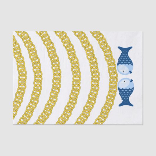 Weefselpapier, goudketvis tissuepapier (Voorkant)