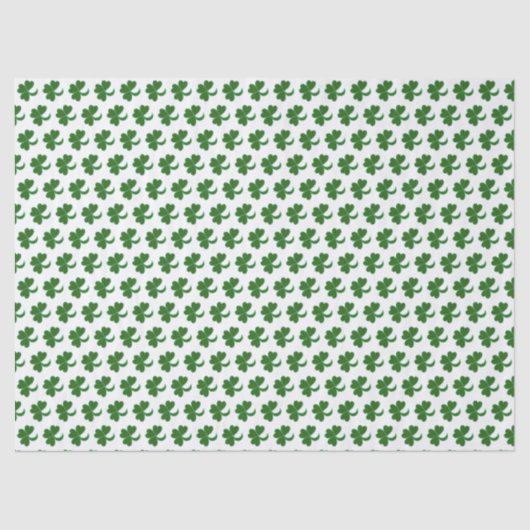 Weefselpapier - Green Shamrock Tissuepapier (Voorkant)