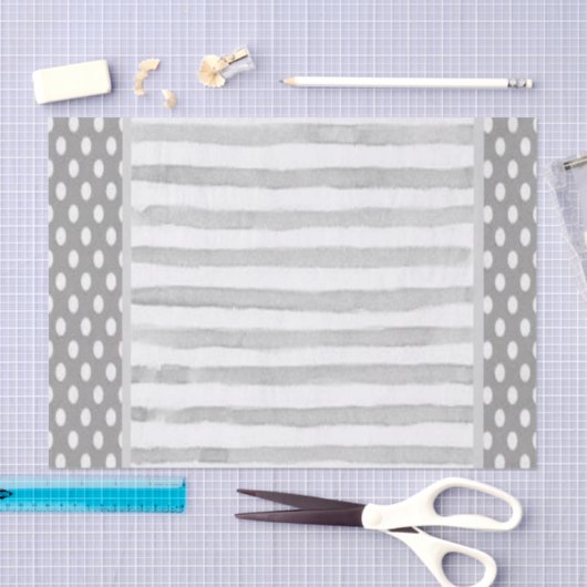 Weefselpapier, grijze strips tissuepapier (Craft)