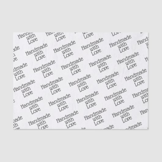 Weefselpapier - handgemaakt met liefde tissuepapier (Voorkant)