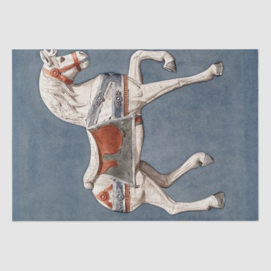 WEEFSELPAPIER : HENRY MURPHY : CAROUSEL HORSE 1942 TISSUEPAPIER (Voorkant)