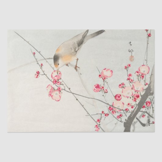 WEEFSELPAPIER : JAPANESE WOODBLOCK : OHARA KOSON TISSUEPAPIER (Voorkant)