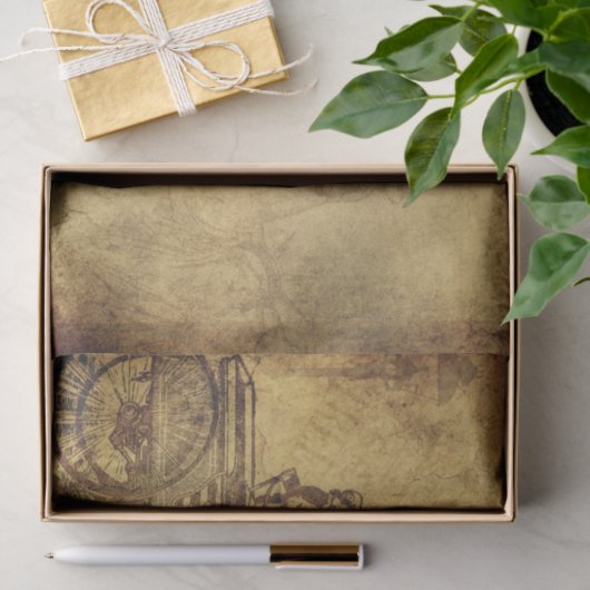 Weefselpapier -  klassieke auto oud tissuepapier (Geschenk)