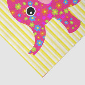 Weefselpapier kleurig olifant Stripe geel Tissuepapier (Detail)