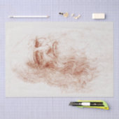 WEEFSELPAPIER : LEONARDO DA VINCI : ZELFPORTRAT TISSUEPAPIER (Craft)