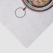 Weefselpapier met Afbeelding van de oude poot Tissuepapier (Detail)