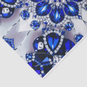 Weefselpapier met Blauw Wit kleuren ontwerp Tissuepapier (Detail)