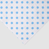 Weefselpapier met blauwe en witte pokadots tissuepapier (Detail)