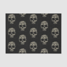 Weefselpapier met Bloemschedel