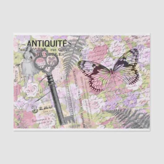 Weefselpapier met butterfly-toets tissuepapier (Voorkant)