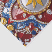 Weefselpapier met Colombiaanse kleuren ontwerp Tissuepapier (Detail)