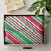 Weefselpapier met groene rode witte streep tissuepapier (Geschenk)