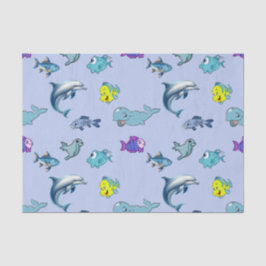 Weefselpapier met kleurrijk oceaanleven tissuepapier