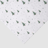 Weefselpapier met minikerstbomen tissuepapier (Detail)