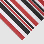 Weefselpapier met rode zwarte strepen tissuepapier (Detail)
