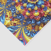 Weefselpapier met Roemeense kleuren abstract ontwe Tissuepapier (Detail)