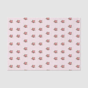 Weefselpapier met roze roze Shabby Roses Tissuepapier