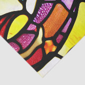 Weefselpapier met ruw Glas in lood-effect Tissuepapier (Detail)