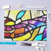 Weefselpapier met ruw Glas in lood-effect Tissuepapier (Craft)