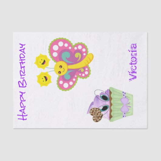 Weefselpapier met snijtaart tissuepapier (Voorkant)