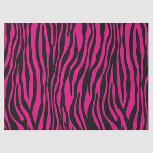 Weefselpapier met trendy roze zebra-printplaat tissuepapier (Voorkant)