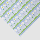 Weefselpapier met witte bloemen tissuepapier (Detail)