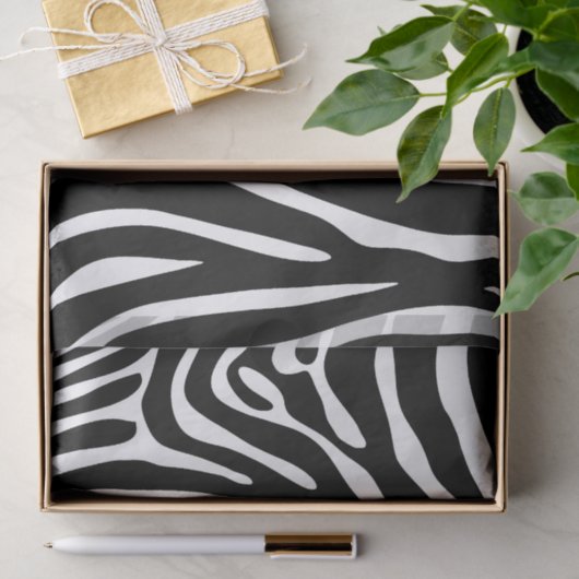 Weefselpapier met Zebra Stripes Tissuepapier (Geschenk)