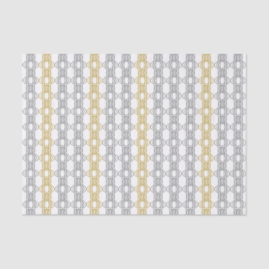 Weefselpapier met zilver en Gold Pattern Tissuepapier (Voorkant)