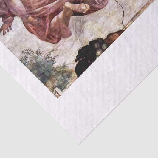 WEEFSELPAPIER : MICHELANGELO : SISTINE CHAPEL TISSUEPAPIER (Detail)