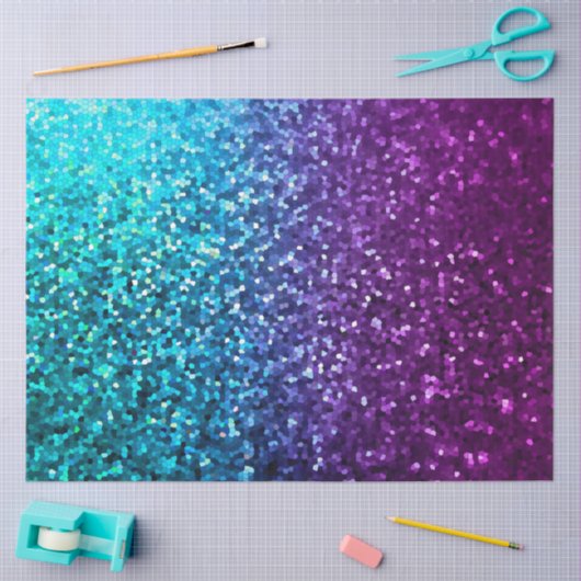Weefselpapier Mosaic Sparkley Textuur Tissuepapier (Craft)