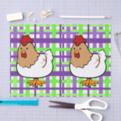 Weefselpapier Paars geel Tissuepapier (Craft)