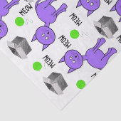 Weefselpapier Paarse katten Tissuepapier (Detail)