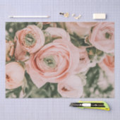 WEEFSELPAPIER : PINKPEONIES TISSUEPAPIER (Craft)
