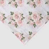 Weefselpapier, Qty 2 Rustige Blush-Rozen Tissuepapier (Detail)