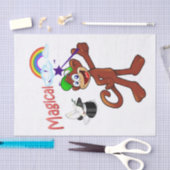 Weefselpapier Regenboogaap Magisch Tissuepapier (Craft)