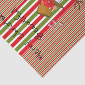 Weefselpapier rood, wit streep Snowman Tissuepapier (Detail)