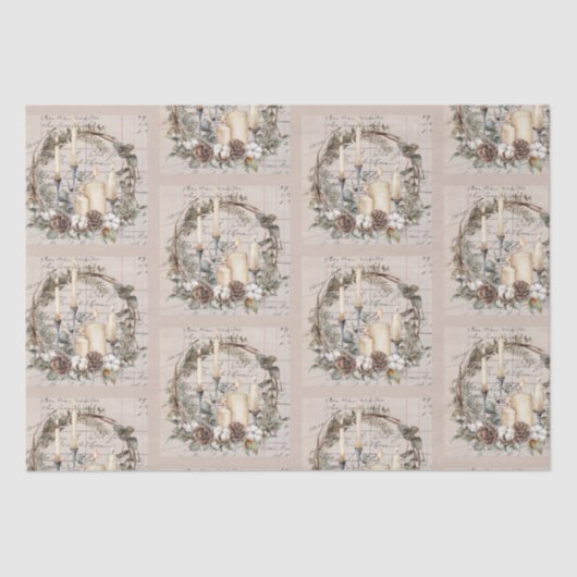 Weefselpapier set 2 thema Kerstmis Tissuepapier (Voorkant)