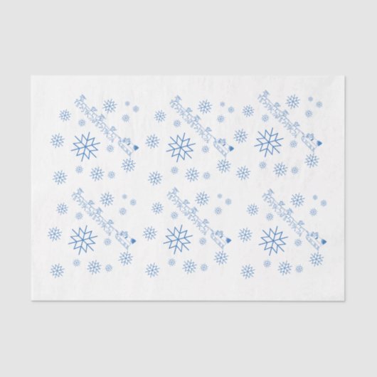 Weefselpapier - Sinterklaas, Slapje, Snowflakes Tissuepapier (Voorkant)