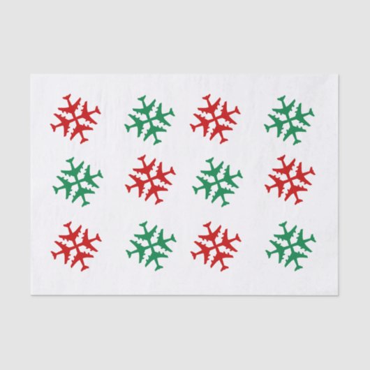 Weefselpapier sneeuwvlakken tissuepapier (Voorkant)