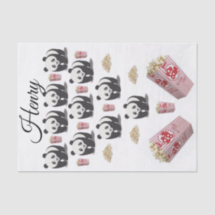 Weefselpapier Stripes Panda Beer Popcorn Tissuepapier