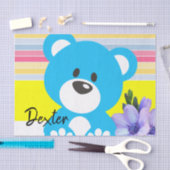 Weefselpapier Stripes Teddy Bear Tissuepapier (Craft)