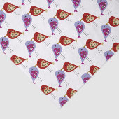 Weefselpapier - Tortelduifjes Tissuepapier (Detail)