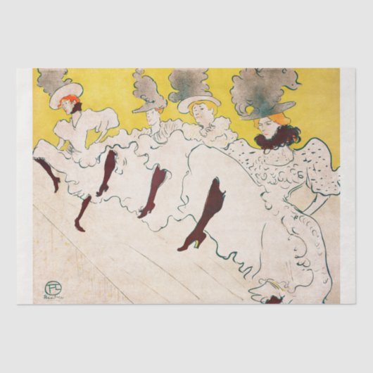 WEEFSELPAPIER : TOULOUSE LAUTREC TISSUEPAPIER (Voorkant)