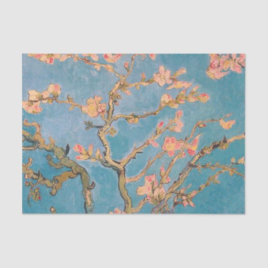 WEEFSELPAPIER VAN GOGH ALMOND BLOSSOM TISSUEPAPIER (Voorkant)