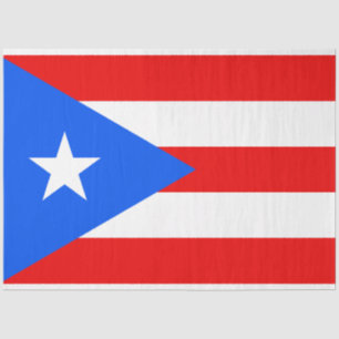 Weefselpapier van Puerto Ricaanse vlag (Puerto Ric Tissuepapier